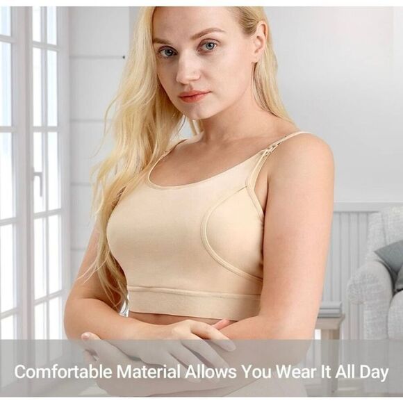 Mom cozy hands-free pumping/nursing maternity bra set of 2/ XL - Picture 1 of 10